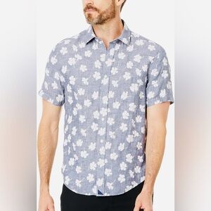 UNTUCKit Linen Short Sleeve Button Down Bonner Shirt